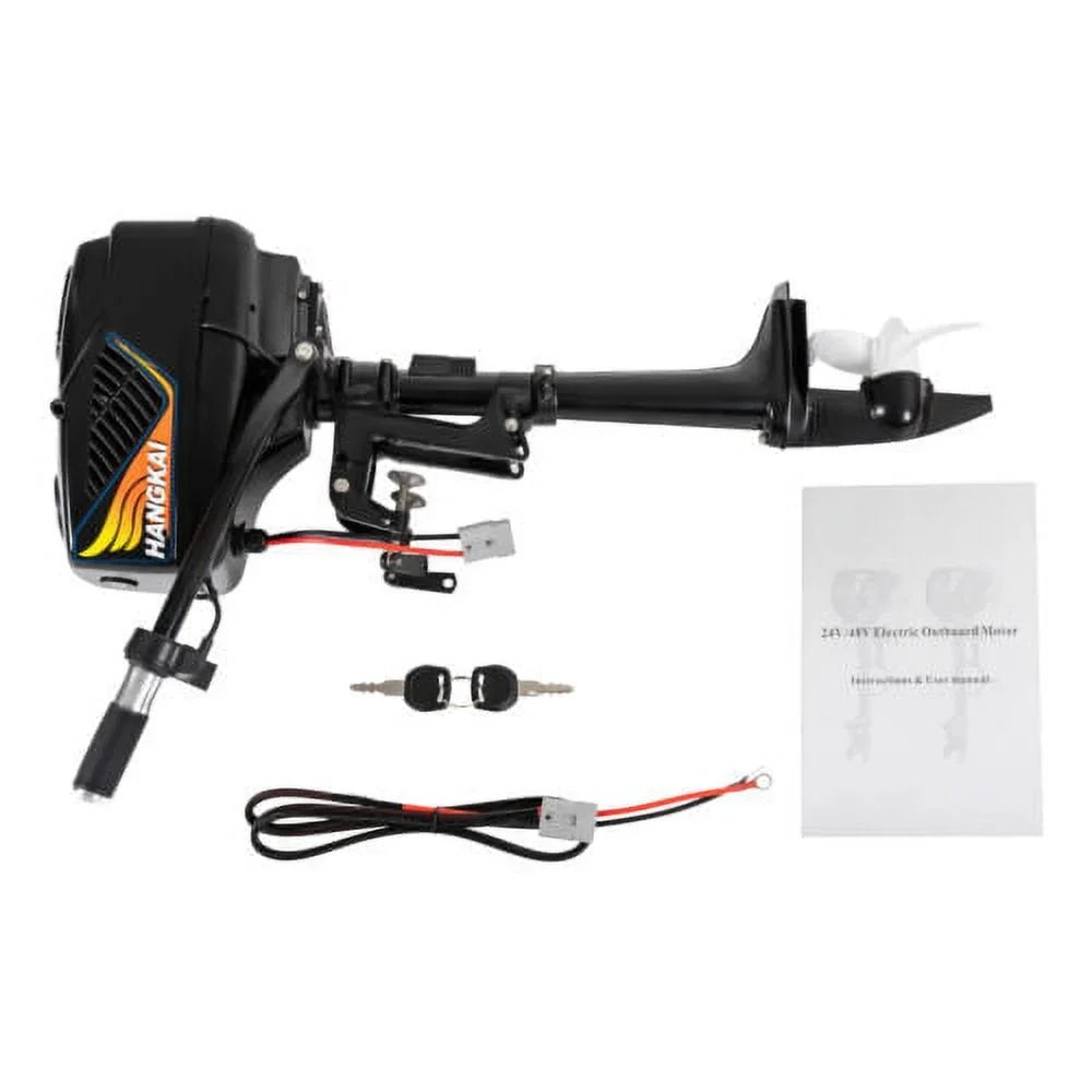Motor 48V 5.0HP Fishing Engine Trolling Outboard Shaft Electric Short Boat