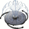 Garden, Fountain Patio, Nozzles, DIY Water For Plastic Kit Solar Corded Feature Multiple Solar With 3.5W Bird Pond, Pump, Electric Powered Wires, Operation Upgraded Inch 1pc Bath Outdoor 9.8-Foot 7.08