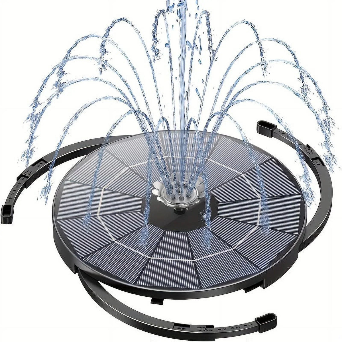 Garden, Fountain Patio, Nozzles, DIY Water For Plastic Kit Solar Corded Feature Multiple Solar With 3.5W Bird Pond, Pump, Electric Powered Wires, Operation Upgraded Inch 1pc Bath Outdoor 9.8-Foot 7.08