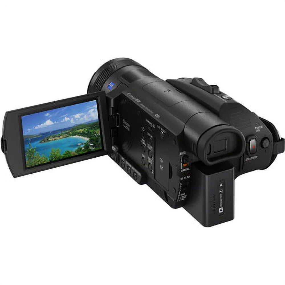 Star Camera FDR-AX700 + Memory and 4K More Sony Card Video - with Carrying HD Handycam Cable + HDMI Case Camcorder 128GB