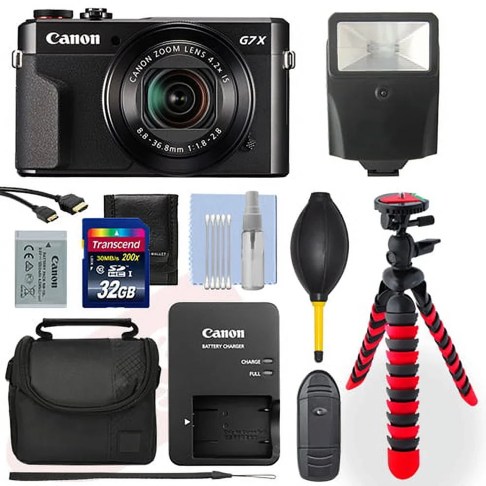 Camera+ Mark G7x Digital Canon Package Powershot 20.1MP Accessory 32GB Deluxe II