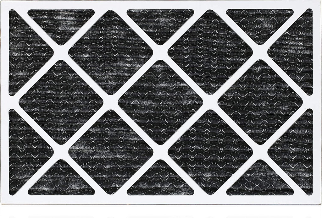 Furnace Pleated 8 HVAC AC Filterbuy with MERV Odor (12-Pack) Activated Eliminator Air Carbon 12x20x1 Filters