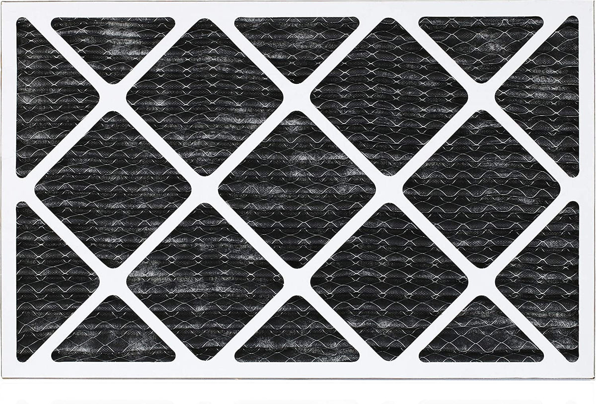 Furnace Pleated 8 HVAC AC Filterbuy with MERV Odor (12-Pack) Activated Eliminator Air Carbon 12x20x1 Filters