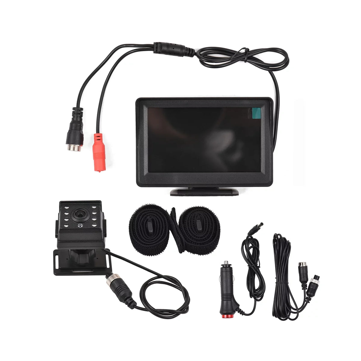 Car Facing Car Arealer Wide Mirror Car Monitor Seat 150° Rear Installation 1080P Display Monitor Seat View 4.3 for Easy Inch Mirror