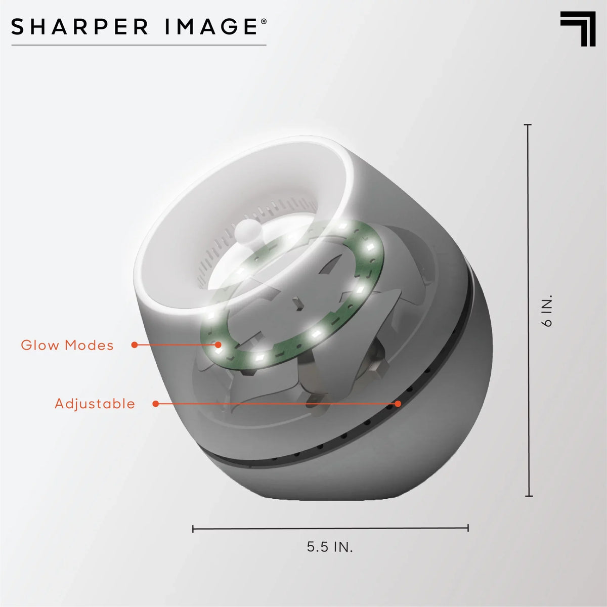 LED With Sharper Glow Image® White Noise Soother Wind, Machine Sound