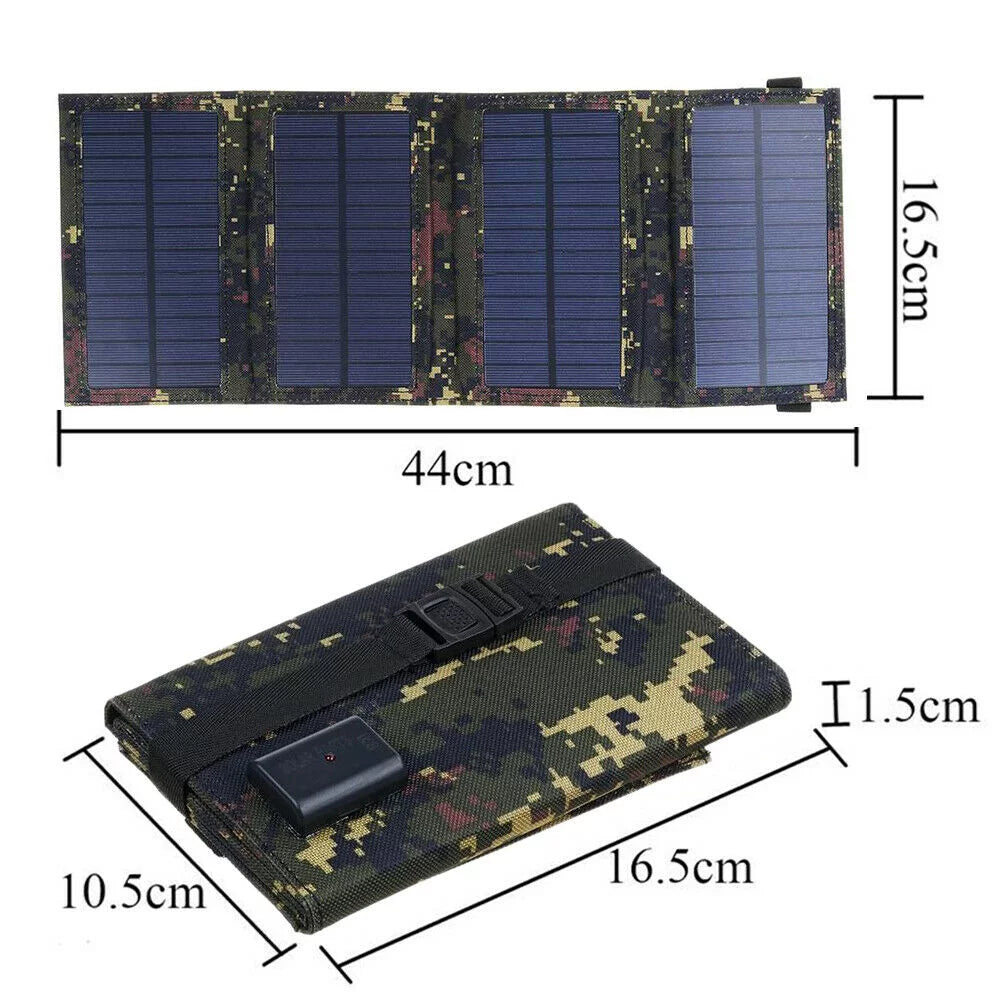 Camping New Hiking JahyElec Panel Power 80W Folding Phone Outdoor Charger Bank USB Solar