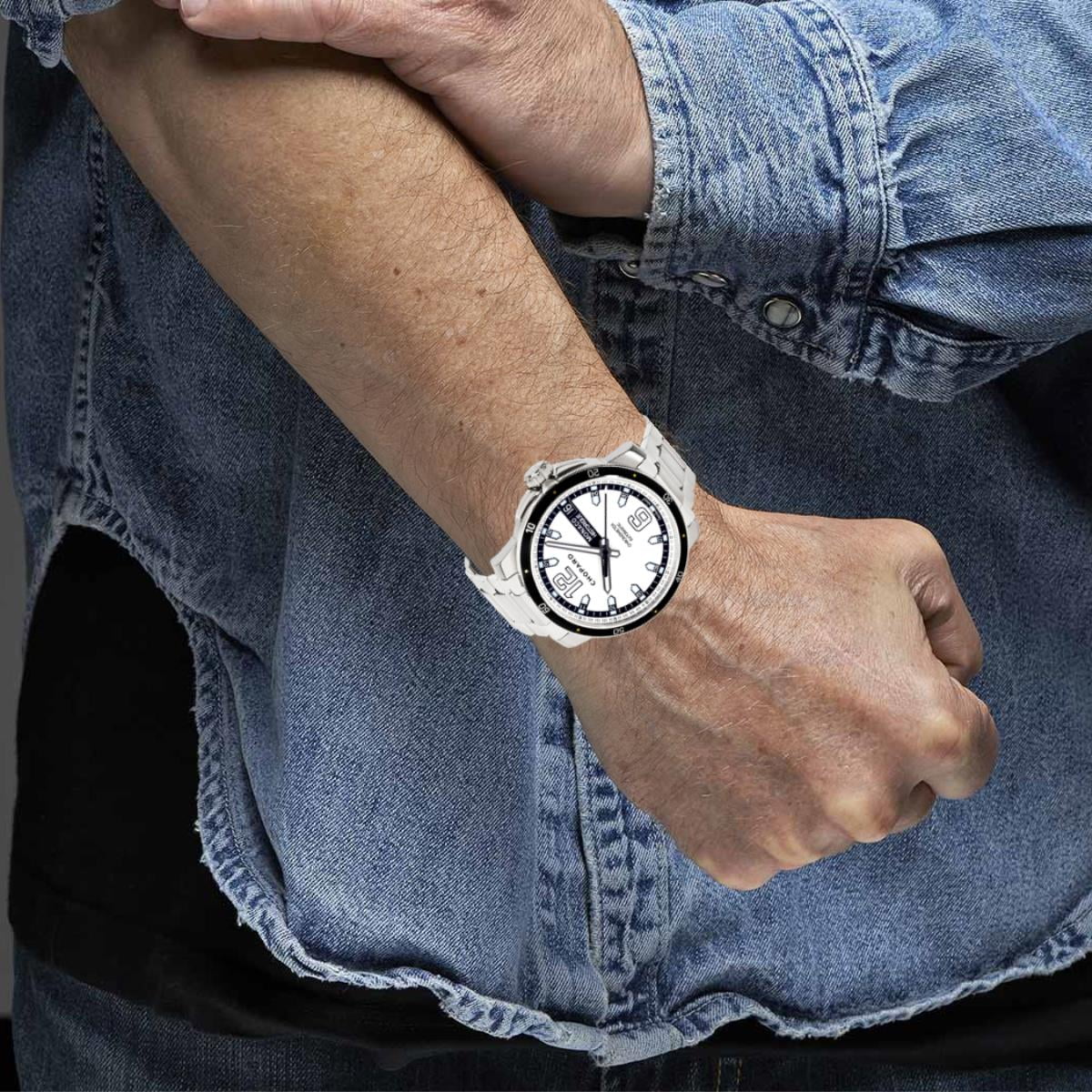 Pre-Owned Men's Watch SS/Titanium Monaco 158568-3003 Chopard in Historique