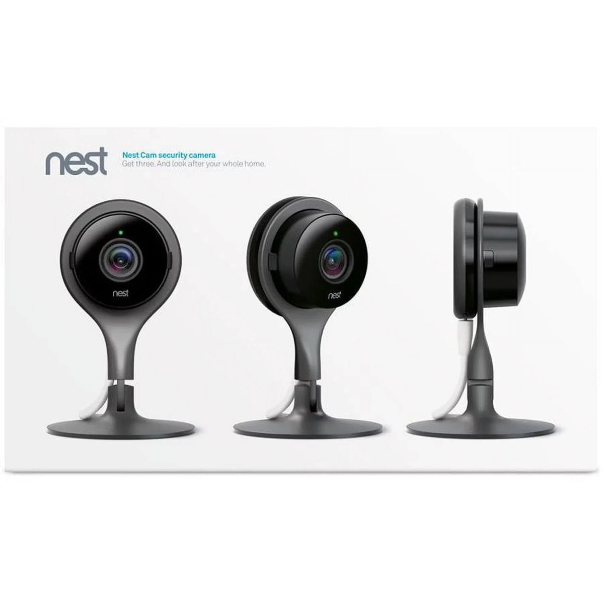 for Indoor Pack Mobile Camera Control Surveillance Your - and Vision Video Get with Nest with - 24/7 Google Cam 3 Live Phone Wired Camera Night and Alerts - Home Indoor Security
