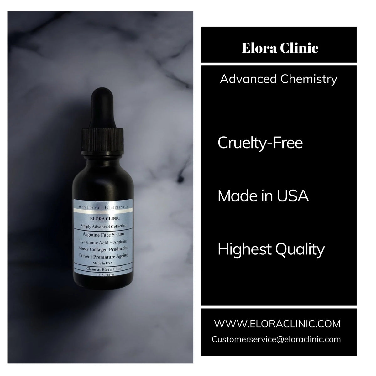 Water - Serum Hyaluronic Oil & Acid - Arginine + Clinic Free Hyaluronic Elora Arginine - Hydrating Soothing Based + Acid Arginine -