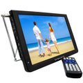 With TV TF Tuner Inputs Headphone/AV LED And Built-in Slot, Portable USB/Micro Widescreen Digital 12" USB/ Trexonic Reconditioned