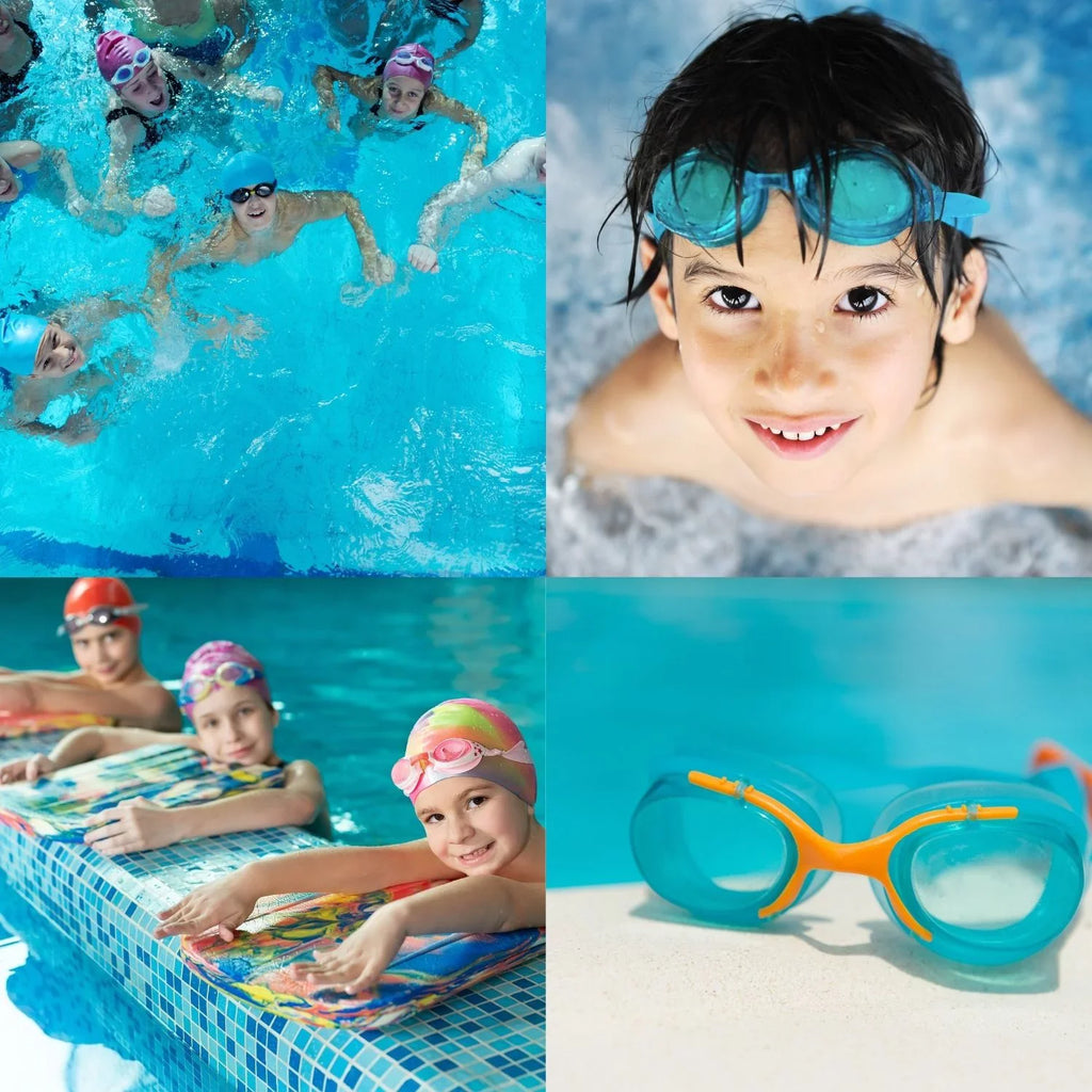 & Masks Fun vary) Carrier Swim and Nose Set UV Pool 4 Storage of Summer Kids Outdoor CUSTOM Goggles, (Color Eyes Safety