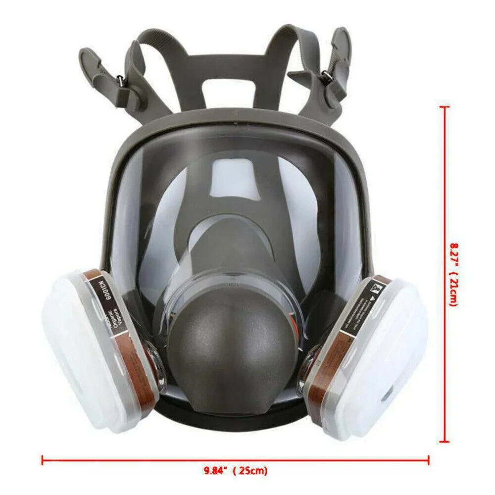 Set Face Mask Spraying for 6800 Respirator Painting Gas Full Facepiece w/Filters