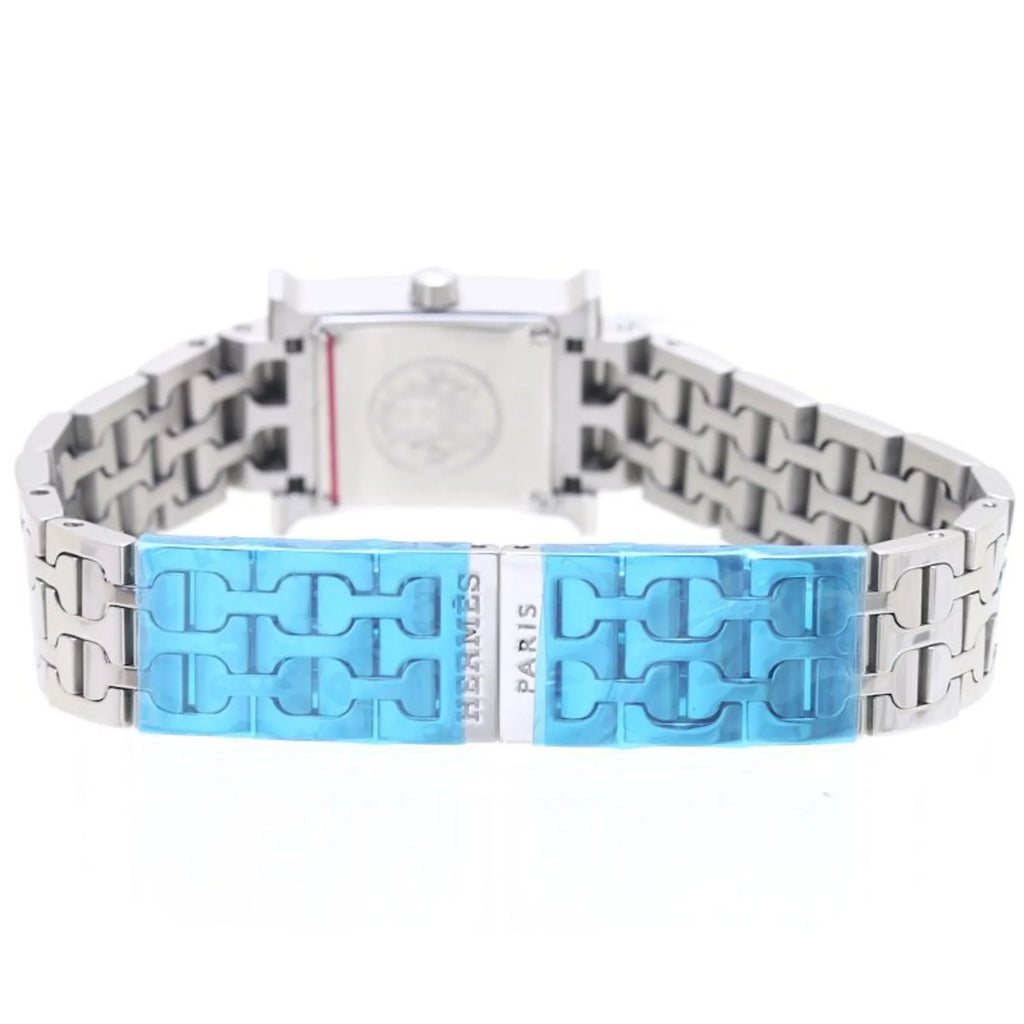 Stainless HH1.110.260 Mini H 39260 4835 141002W100 HERMES Watch Ladies Steel Pre-Owned (Good)