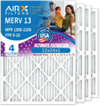 Filter AC USA Air 4 Conditioner Made - & 13 FILTERS 1500 Pleated 12x24x1 9 Comparable by Filter to AIRX 2200 Filters Furnace AIR. Air CLEAN MPR HVAC MERV FPR Pack 12x24x1 Electrostatic WICKED Premium