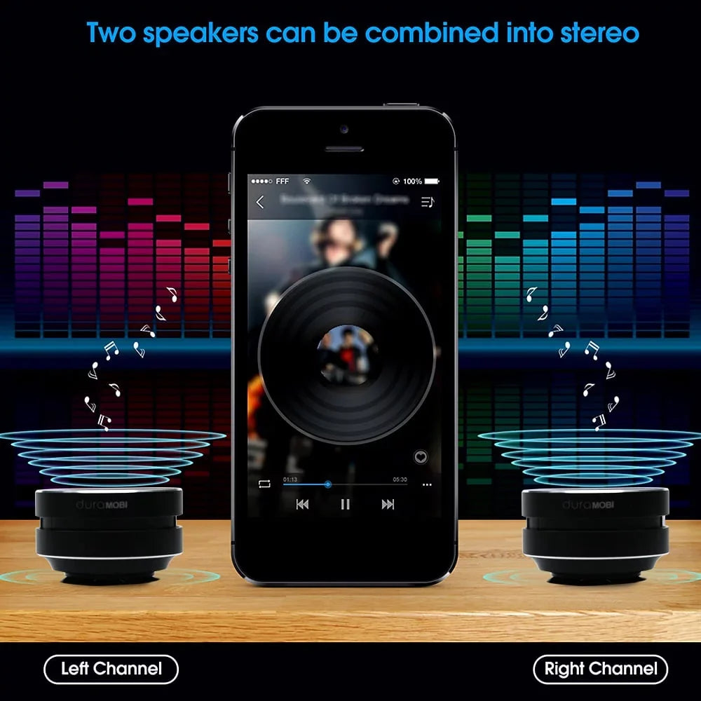 Stereo 1 Sound Bone Speaker Mic dura Portable Speakers Loud Pack Wirelessly Conduction BT Sound Mini Red MOBI Built-in Box