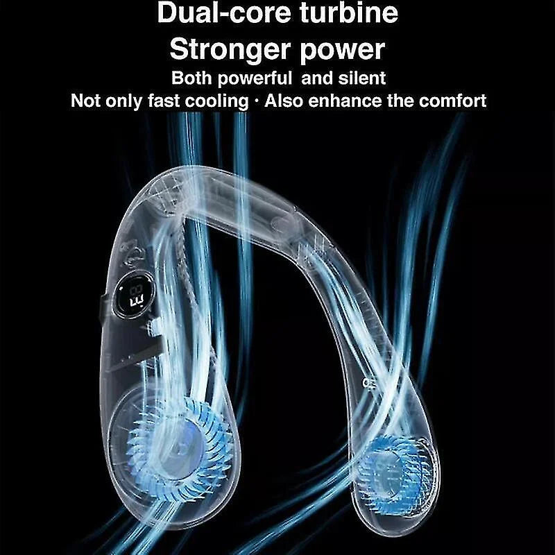 Rechargeable Bladeless Neckband Neck Cooler Cooling Fan Usb