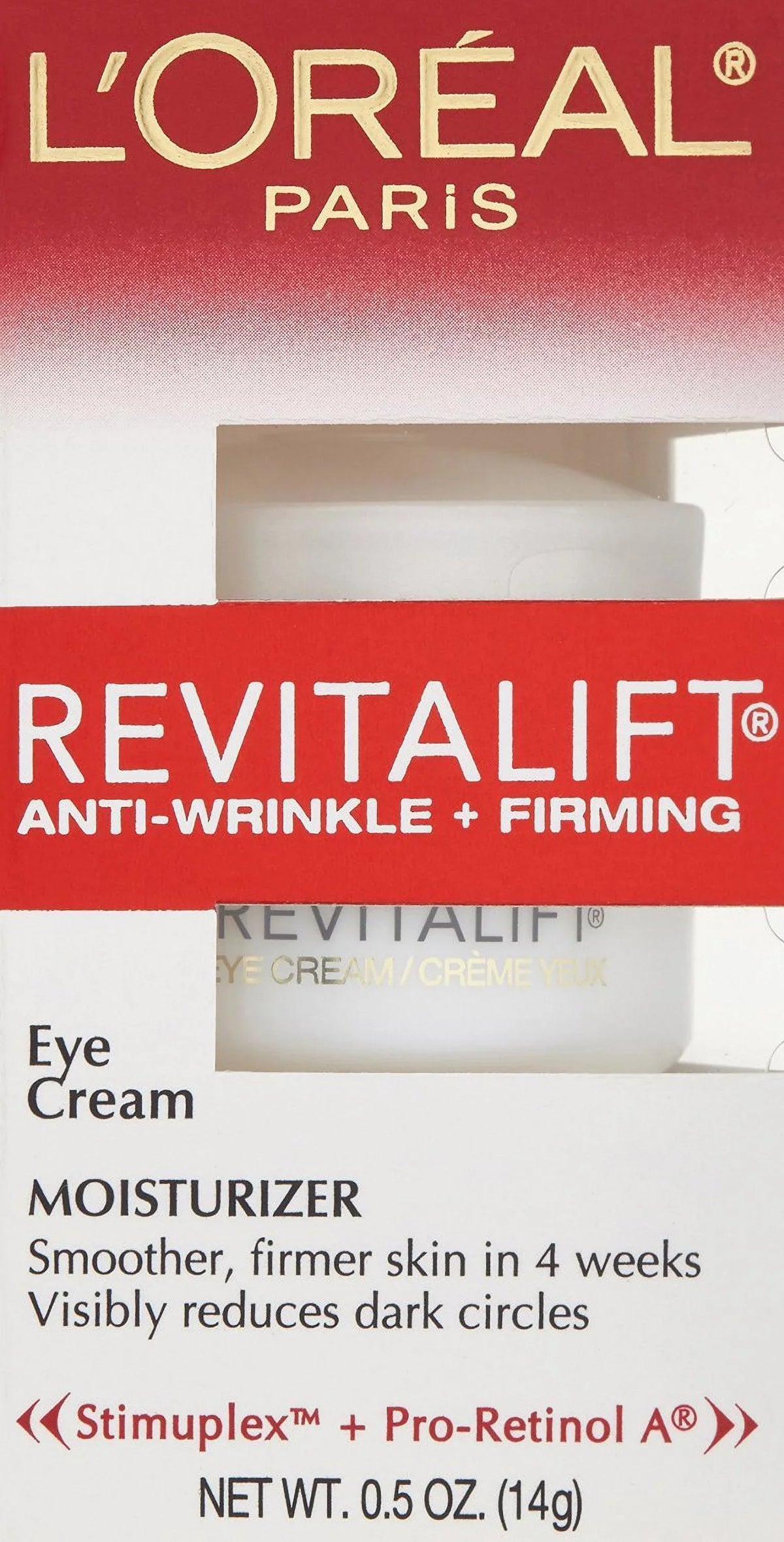 Anti + Cream, (Pack Paris Revitalift Firming Wrinkle L,Oreal 0.5 Of Eye Ounce 2)