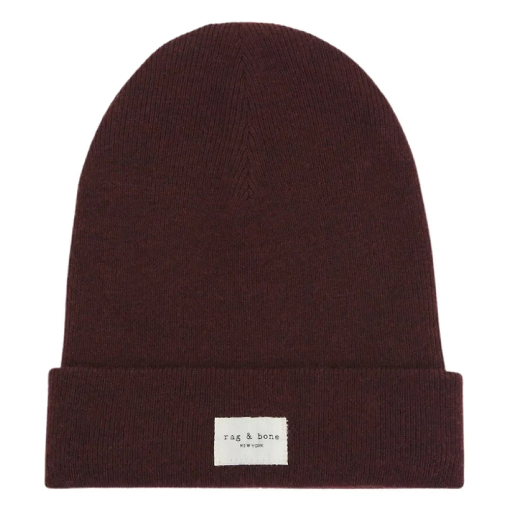 Addison & Rag Burgundy Beanie, Bone