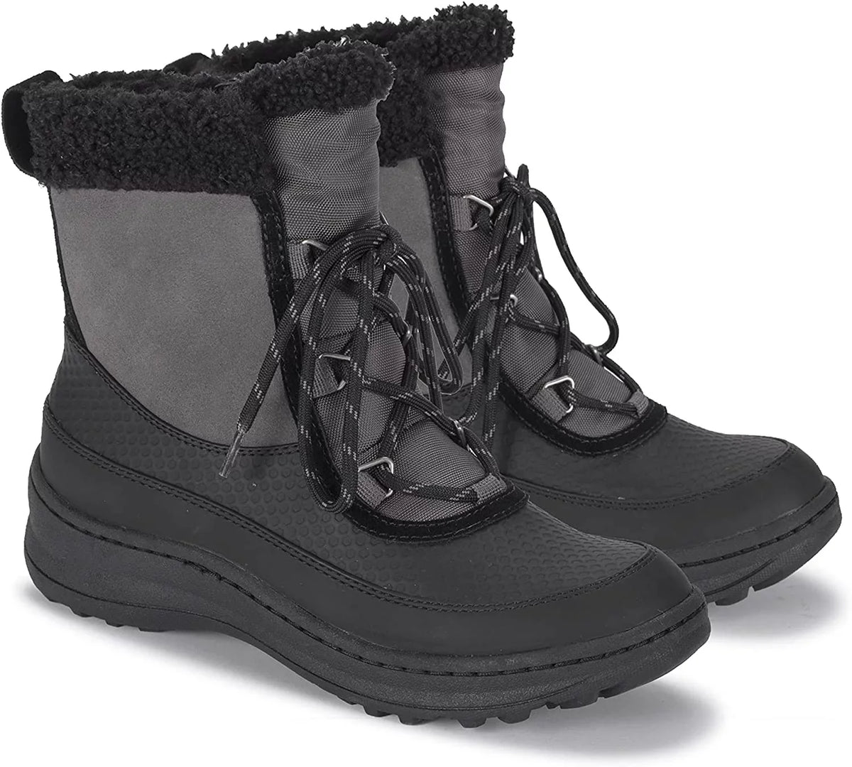 ALTA BareTraps 10 Suede Boots Grey/Black Dark Womens