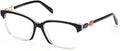 5185 Emilio / EP Pucci Black/Crystal Shiny Eyeglasses 003 Black