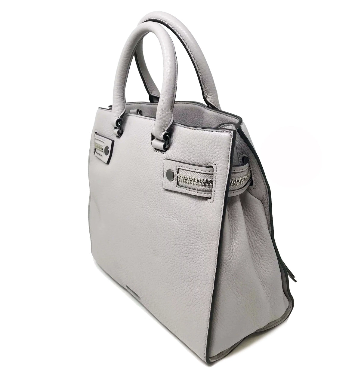 Medium Leather Purse Satchel Gray Ladies Minkoff HF26GPBS44 Rebecca