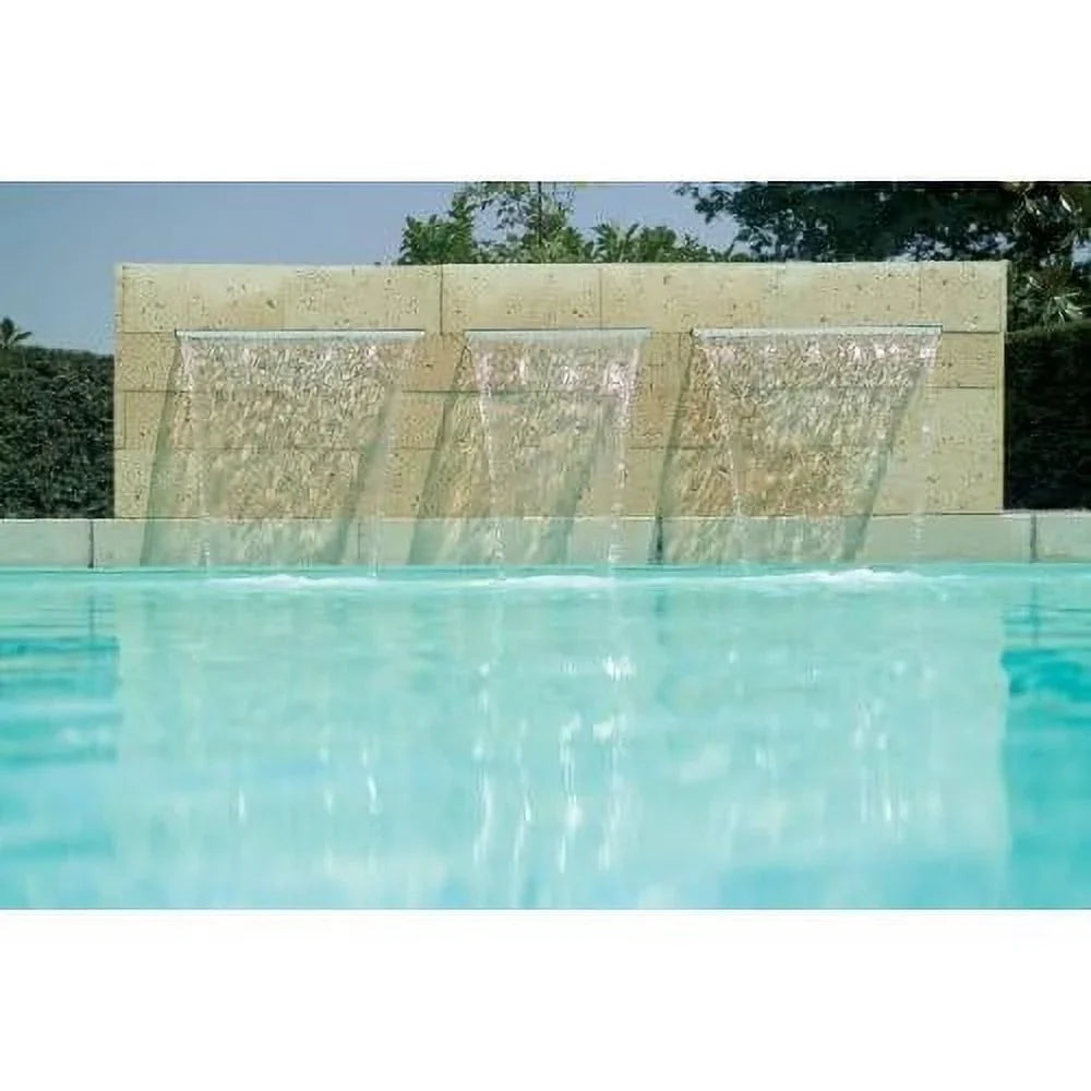 Wireless Source LED Power Wall Pond + Color Aquatics Garden Pool Fountain Descent Light, And Sheer Changing Shower Waterfall Spillway