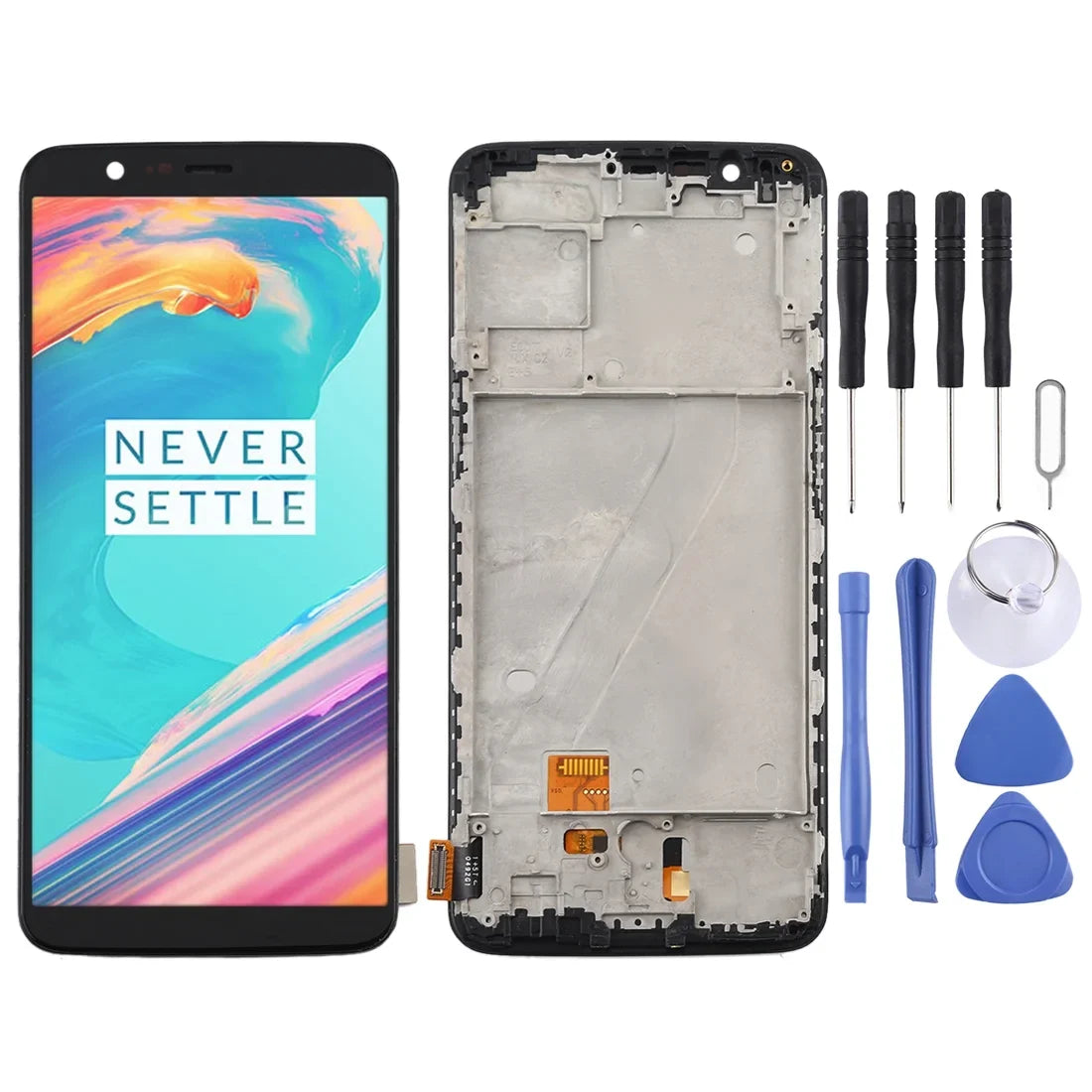 Assembly Repair OnePlus Full with A5010 Cellphone and TFT 5T For Screen Parts Digitizer Frame (Black) Material LCD
