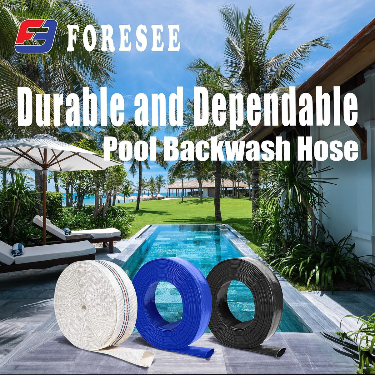 Pool Backwash durable Discharge maintenance! for and choice pool Hose - Reliable