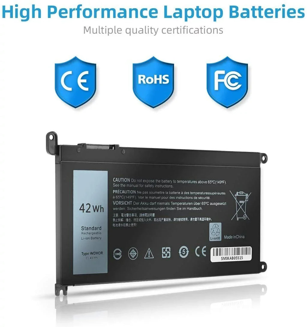 7569 7579 For 5568 13 5368 Inspiron 5567 Battery 7368 FC92N WDX0R 15 5x Dell