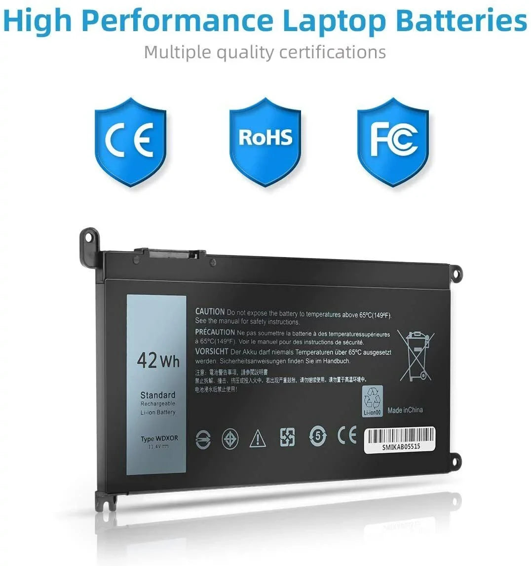 7569 7579 For 5568 13 5368 Inspiron 5567 Battery 7368 FC92N WDX0R 15 5x Dell