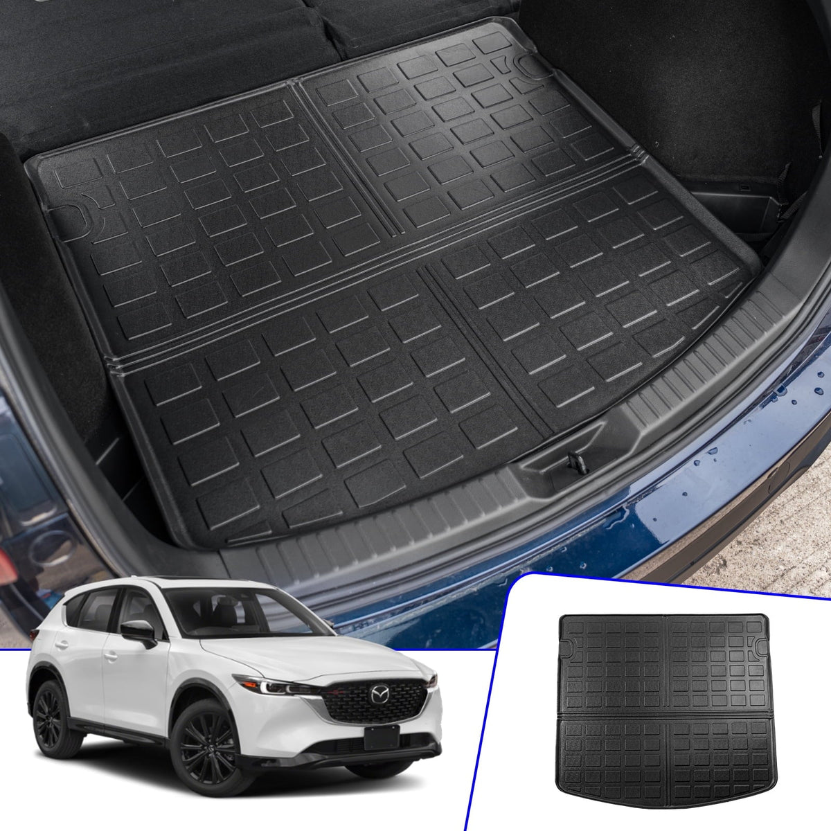 All Mat CX-5 Weather 2024 Mazda Mat Cargo Trunk CX5 Mazda Liner Accessories Trunk Liner Cargo 2023 Fit
