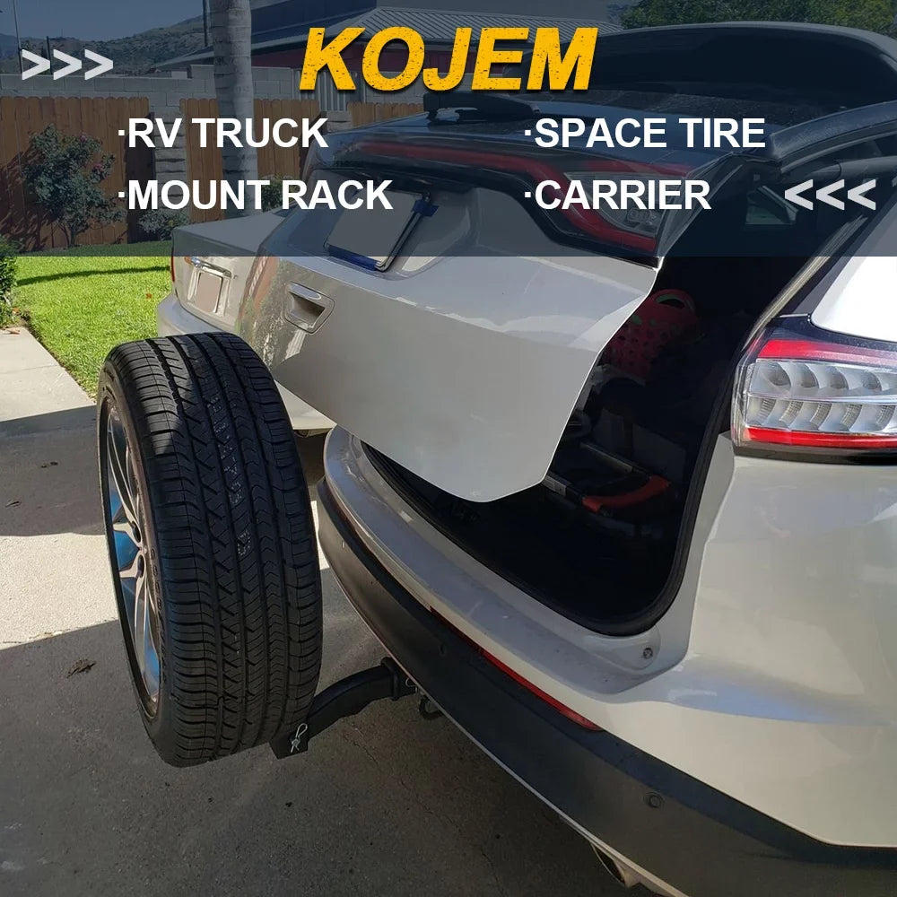 High Hitch Tire Tire Trailer Mount Fits Universal RV 24" Spare Spare Carrier Car KOJEM All Truck Hitch Receivers 2" Rack Tire