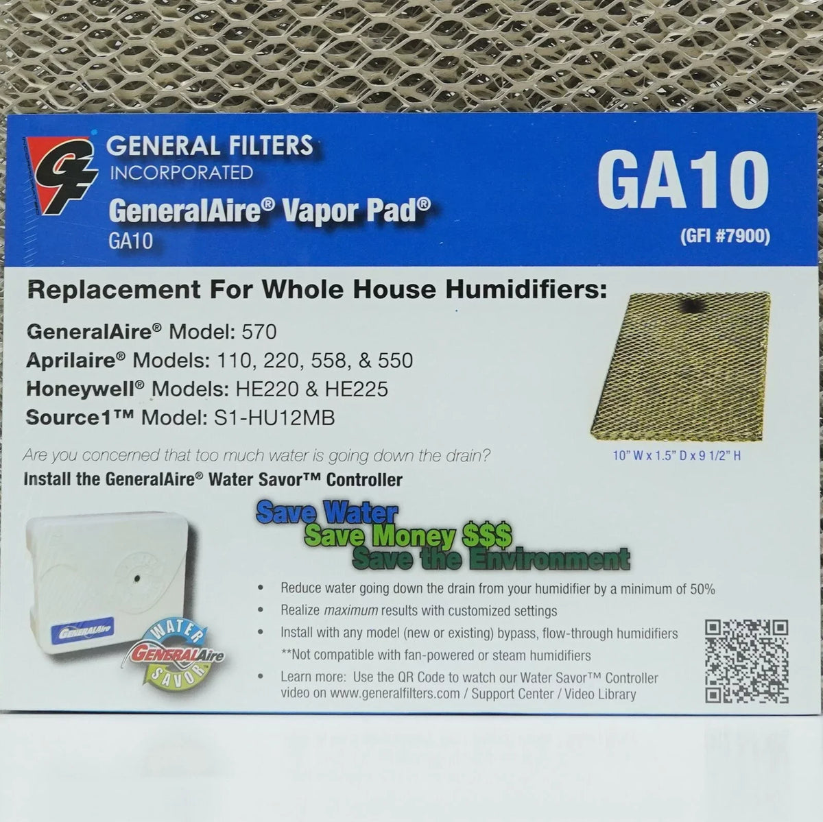 4PAK Aprilaire 550 Water Panel Filter 10-4 for Pad #10 500 Humidifier