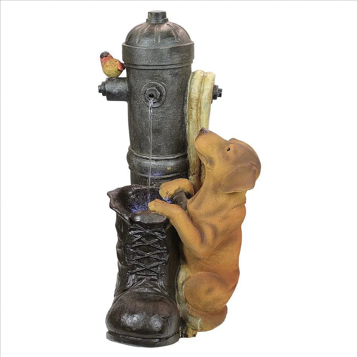 Hydrant Sculptural Fountain Toscano Design Pooch Fire