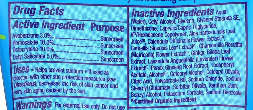 oz of Sport Sunscreen Pack 50 Botanica Alba SPF 4 3