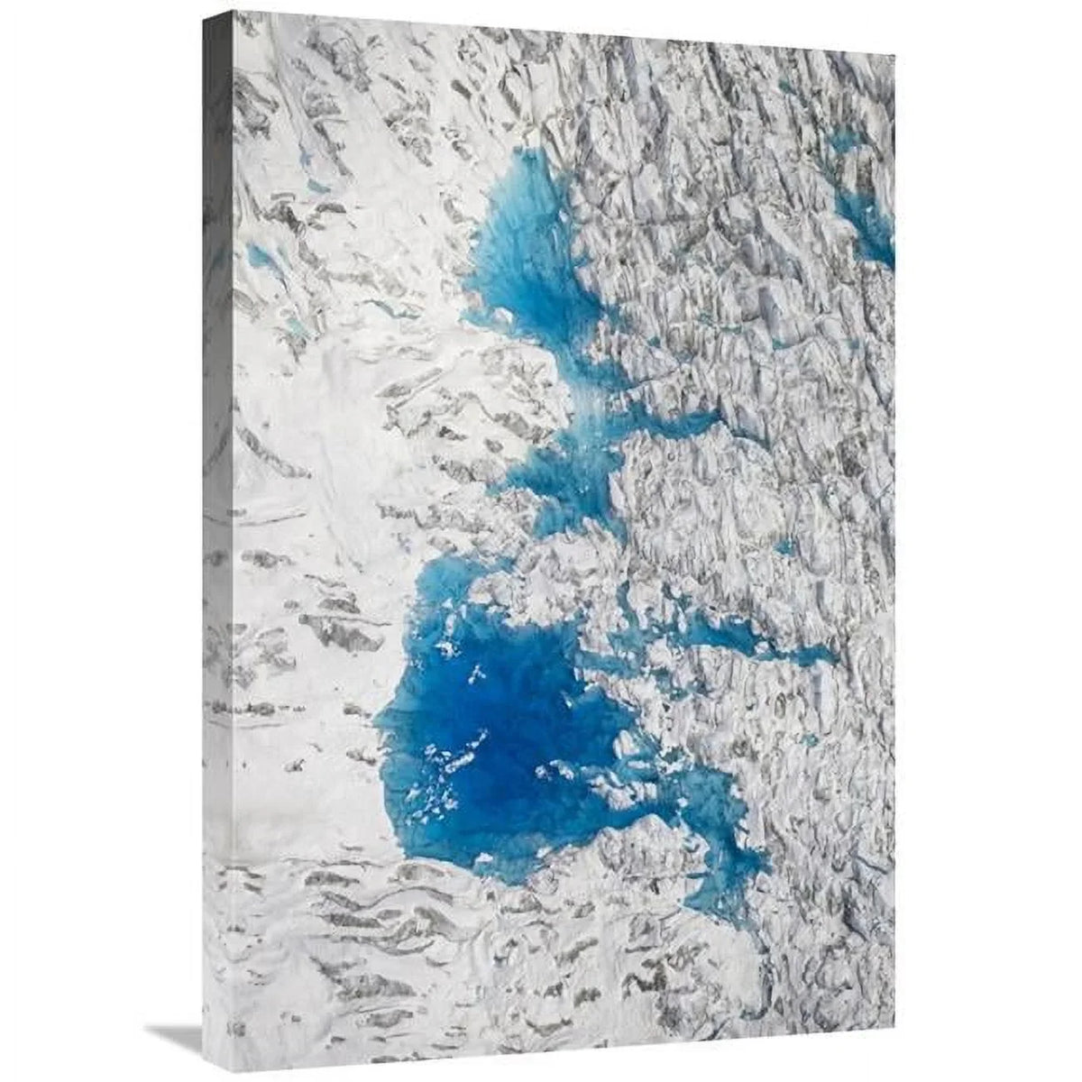 on Breiter Glacier, Matthias Print Wrangell-St. x 20 - Hubbard Meltwater Park, in. National 30 Art Lakes Elias Alaska