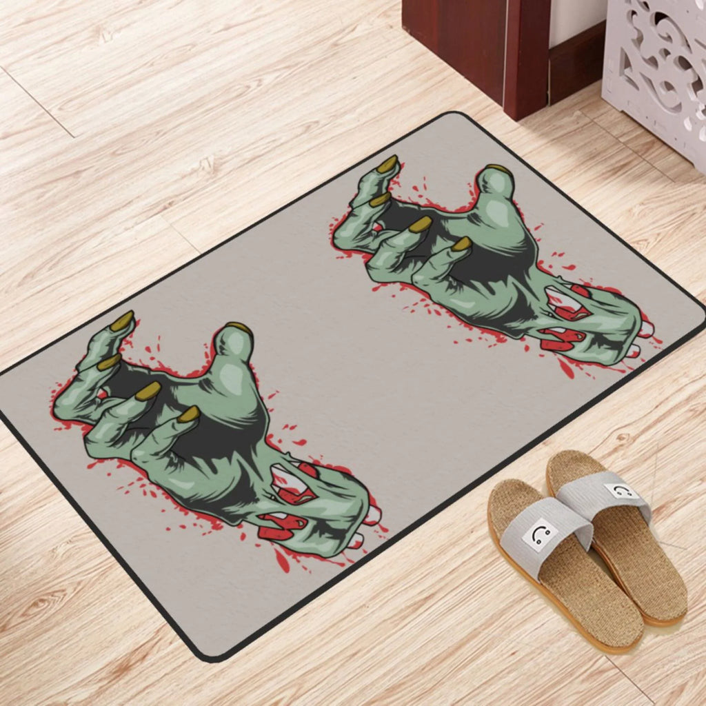 Area Floor Kitchen Room Rugs Horror Mat Entrance, Doormat Indoor,72"x48" Non-slip Zombie for Rug Living Hand Facecloth Sink Outdoor Area XMXY Blood