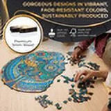 Retro ZenChalet for Pieces Puzzle 1000 Jigsaw Wooden featuring Premium Adults Floral