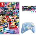 Kart Disc Upgraded and Triggers for Joysticks Nintendo Controller with Hall 2 Joysticks Switch/PC/IOS/Android/Steam 8 of Effect Pairs Mario Deluxe Pink, Pro Game Switch