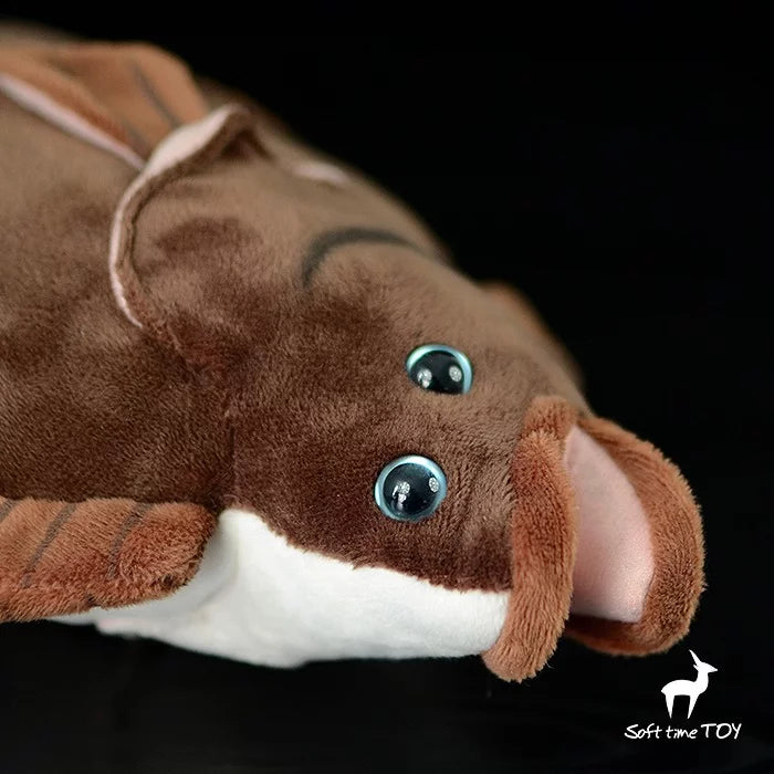 Plush Gift Fish Kids Toy Doll Stuffed Brown Sea Soft Ocean 40cm Animal Flounder