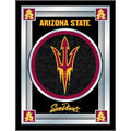 '- Frame with Sun Devils Logo Mirror Arizona Pitchfork Wood State