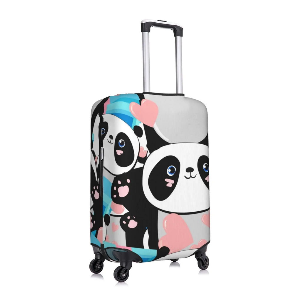 Luggage Looking Luggage Your Protector Panda Cute Suitcase Haiem Anti-Scratch New Cover,Durable, Pink Medium - Technology Washable Keep Hearts With