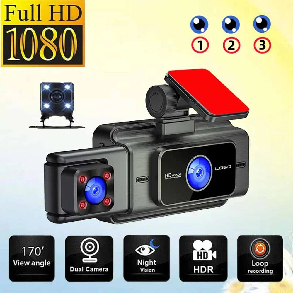 for Video Car Mirror Dash Recording Cam Car with Anself Clear Rearview Parking and