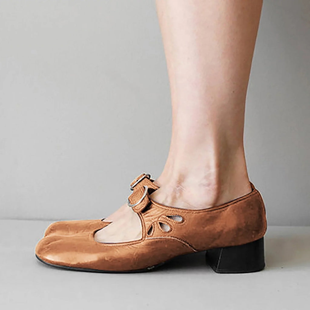 Seasons Leisure SZXZYGS Shoes Four Lazy Womens Solid Wide Breathable Cloth Strap Heels Buckle Round Dressy Women's Non Summer Casual Width Shoes Square Toe 2024 Easter Color Slip