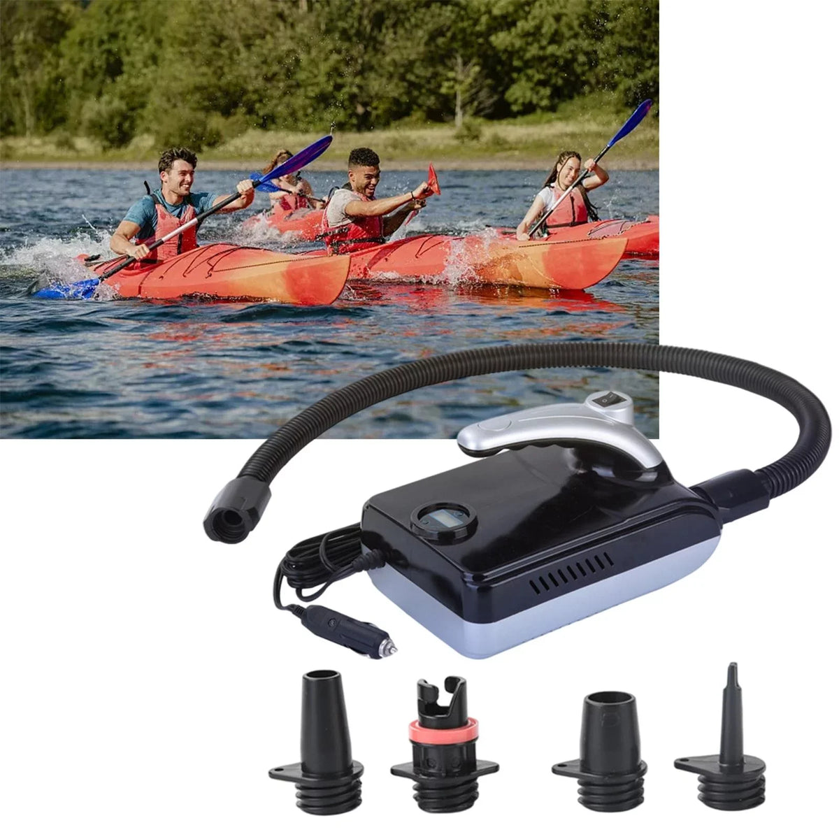 Kayak/Yoga Pump Paddleboards, Inflator&Deflator 12 Board 20PSI for Electric for Quick Paddle Pump Ball/Tent/Raft Inflatable