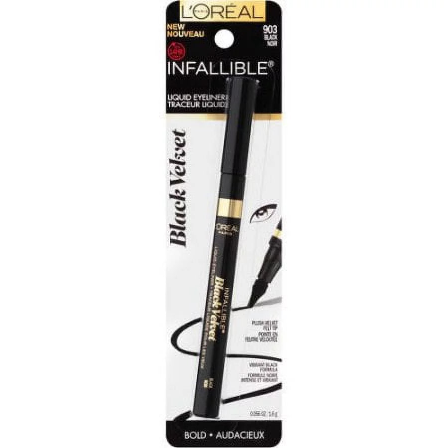 Velvet L'Oreal Black, Liner, Cosmetics Paris Ounce 0.56 Infallible