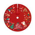 Inches Christmas Skirt Outdoor for Ornaments Skirt Snow Pattern Red with Holiday Christmas Plush Tree 36 Decorations Gold Party Soft Indoor Tree Mat Tree and