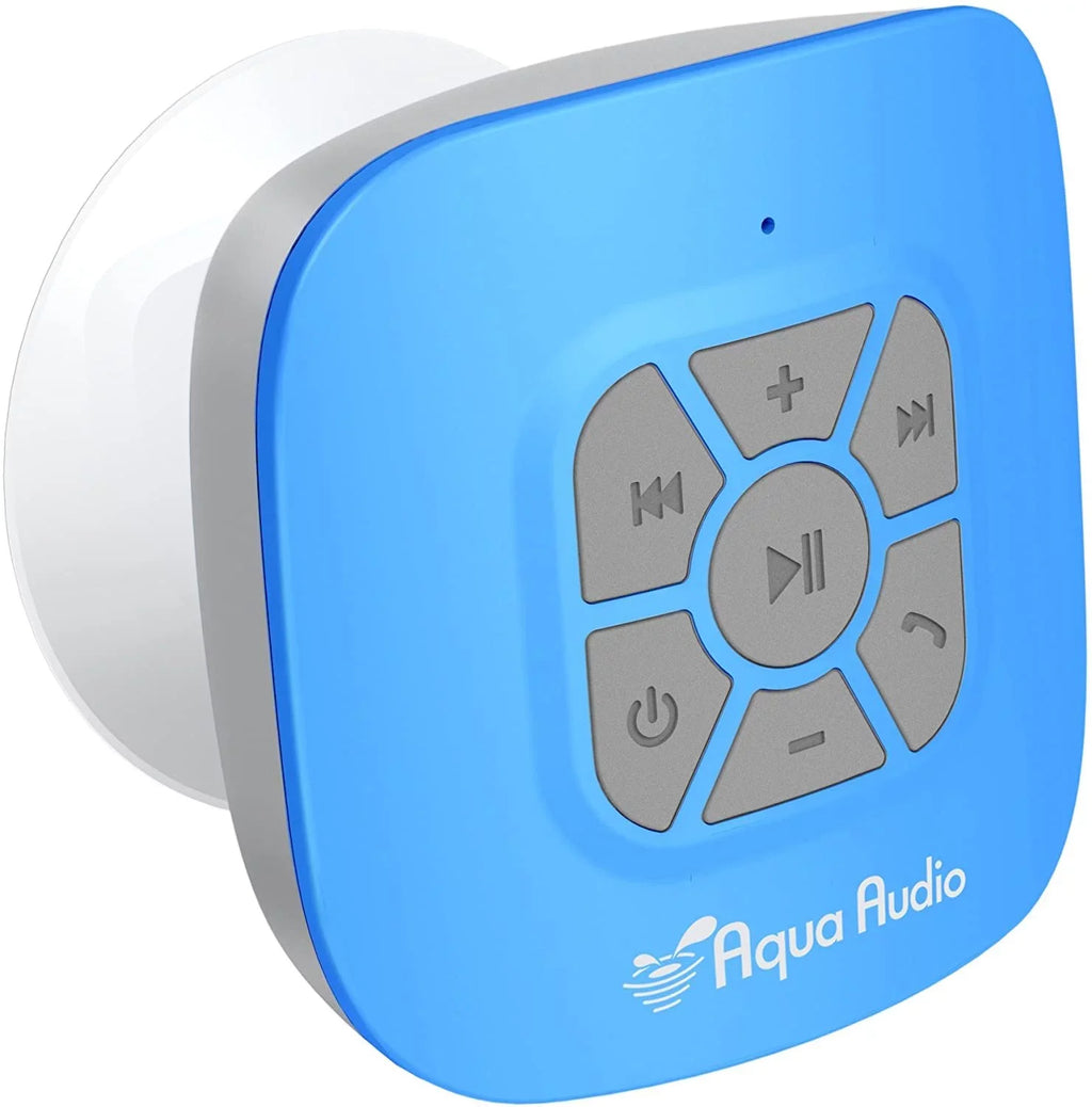 bluetooth cup cubo wireless suction (blue) strong with waterproof mic built-in & speaker aquaaudio