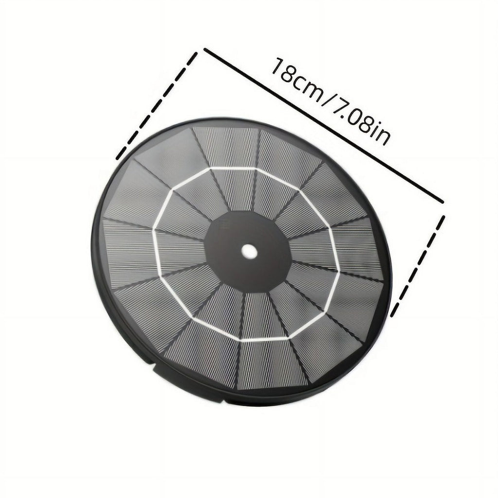 Garden, Fountain Patio, Nozzles, DIY Water For Plastic Kit Solar Corded Feature Multiple Solar With 3.5W Bird Pond, Pump, Electric Powered Wires, Operation Upgraded Inch 1pc Bath Outdoor 9.8-Foot 7.08