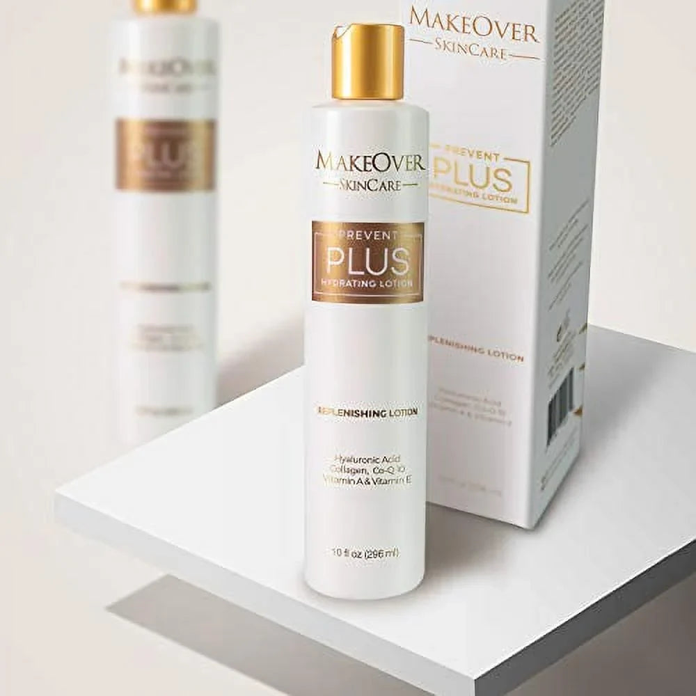 & Hyaluronic A Hydrating Replenishing Fl MakeOver Marks Stretch Vitamin Prevent acid, CoQ0 Plus E, 1.0 Oz Lotion lotion Prevention Collagen, & SkinCare Scar